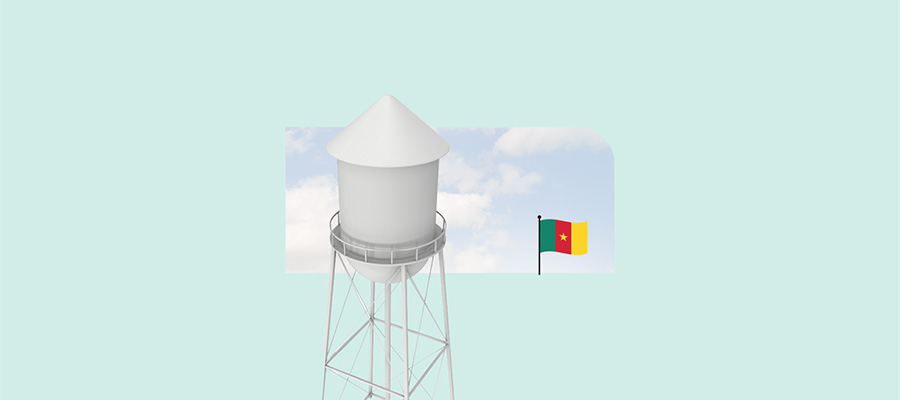 Borehole with electric pump